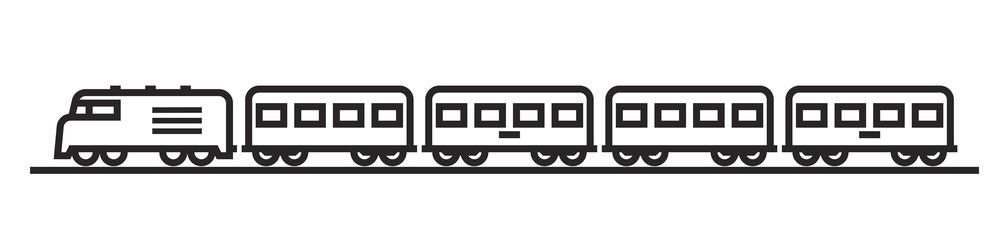 train cars = block chain